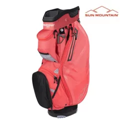 Sun Mountain Golf Sun Mountain 2023 Stellar Cart Bag - Black/Coral/Cadet