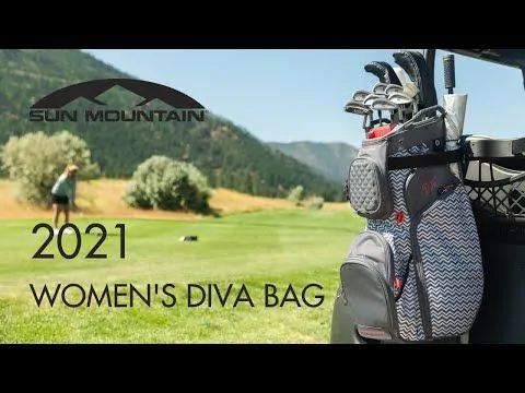Sun Mountain Golf Sun Mountain 2021 Diva Cart Bag - Blue/Tropic Print - Image 2