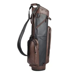 Sun Mountain Golf Sun Mountain Leather Cart Bag - Black/Brown