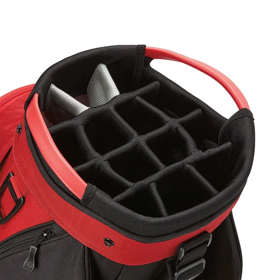 TaylorMade Golf Taylormade Cart Lite Golf Bag - Red/Black - Image 2