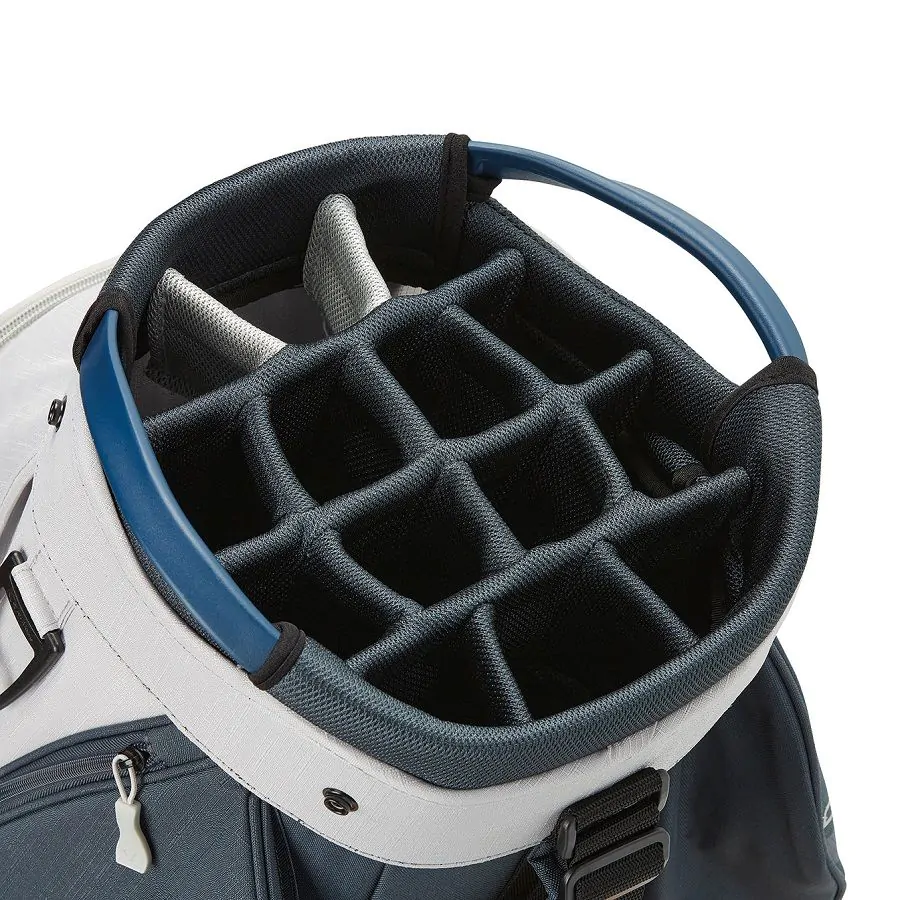 TaylorMade Golf Taylormade Cart Lite Golf Bag - Gray/Navy - Image 2