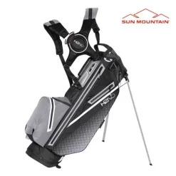 Sun Mountain Golf Sun Mountain 2023 H2NO Lite Stand Bag - Black/Nickel/White