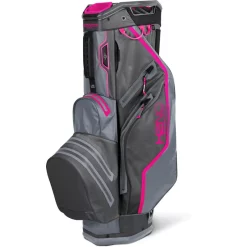 Sun Mountain Golf Sun Mountain 2022 H2NO Lite Waterproof Cart Bag - Gunmetal/Pink/Cadet