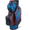 Sun Mountain Golf Sun Mountain 2022 H2NO Staff Waterproof Cart Bag - Cobalt/Navy/Red