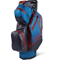 Sun Mountain Golf Sun Mountain 2022 H2NO Staff Waterproof Cart Bag - Cobalt/Navy/Red