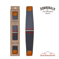 Sun Mountain Golf Sun Mountain 2023 Mid Stripe Strap - Black/Gunmetal/Red