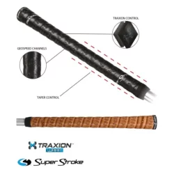 Superstroke Cross Comfort Grip - Traxion Wrap - Standard Copper