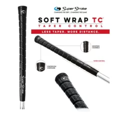 Superstroke Soft Wrap TC Golf Grip - Black Midsize