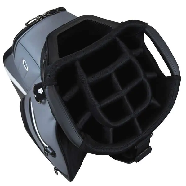 TaylorMade Golf Taylormade Deluxe Golf Cart Bag - Black/Grey - Image 2