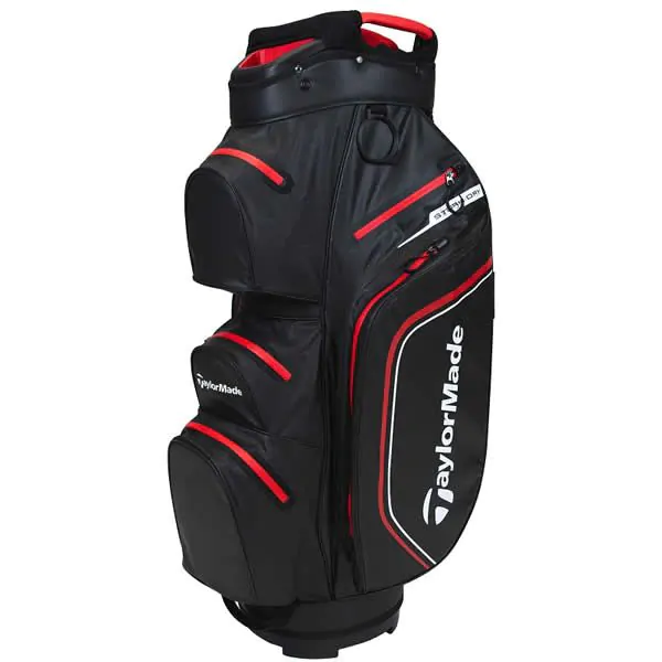 TaylorMade Golf Taylormade Storm Dry Waterproof Cart Bag - Black/Red
