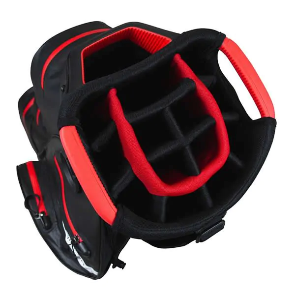 TaylorMade Golf Taylormade Storm Dry Waterproof Cart Bag - Black/Red - Image 2